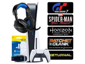 Acquista Consola PS5 + 5 Juegos + Accesorios + 12 Meses PSN Consola PS5 + 5 Juegos + Accesorios + 12 Meses PSN