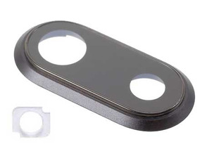 Acquista Copertura Posteriore della Telecamera + Diffusor LED - iPhone 8 Plus Nero Copertura Posteriore della Telecamera + Diffusor LED - iPhone 8 Plus Nero