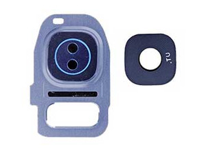 Rear Camera Lens Cover + Crystal Lens for Samsung Galaxy S7/S7 Edge - Blue