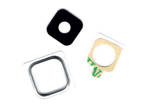 Rear Camera Lens Cover + Plastic Lens for Samsung Galaxy S5 Mini Silver