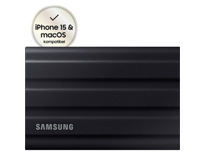 Disco Externo SSD Samsung Portable T7 Shield 4TB / USB 3.2/ Negro