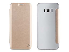 Acquista Folio Case Gold with Transparent Back Cover Samsung Galaxy S8 Muvit Folio Case Gold with Transparent Back Cover Samsung Galaxy S8 Muvit