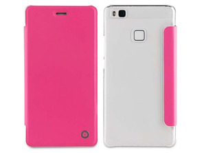 Acquista Folio Case Pink with Transparent Back Cover Huawei P9 Lite Muvit Folio Case Pink with Transparent Back Cover Huawei P9 Lite Muvit