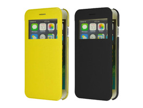 Cover for iPhone 6 with lid and window 4.7 " Rosa