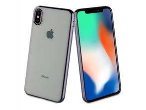 Cover iPhone XS Max Bling Trasparente Muvit Vita Nero