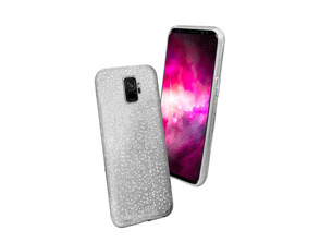 Cover Sparky Glitter per Samsung Galaxy S9 Argento