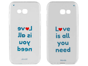 Acquista TPU Transparent Cover Love is all you Need Samsung Galaxy A5 2017 TPU Transparent Cover Love is all you Need Samsung Galaxy A5 2017