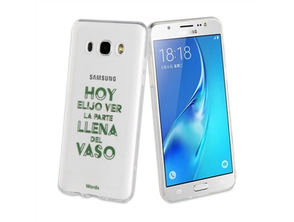 TPU cassa trasparente Vaso Samsung Galaxy J5 2016 Parole