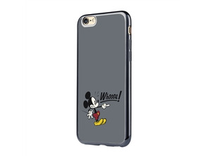 Custodia in TPU + Cornice nera galvanizzata per Apple iPhone 7 Mickey Mouse