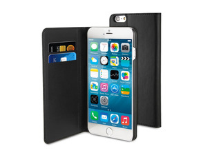 Acquista Black Wallet Folio Stand Case Muvit for iphone 6 Plus Black Wallet Folio Stand Case Muvit for iphone 6 Plus