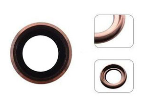 Rear Camera Lens Cover with LED Difussor for iPhone 6 Plus Rose Gold