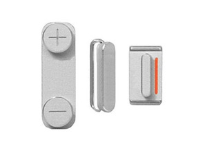 Acquista Sostituzione Button Set iPhone 5 Argento Sostituzione Button Set iPhone 5 Argento
