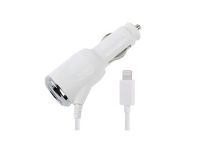 Caricatore d'auto per iPhone 5 Bianco