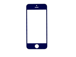 Front Glass for iPhone 5/5S/5C/SE Azul Oscuro