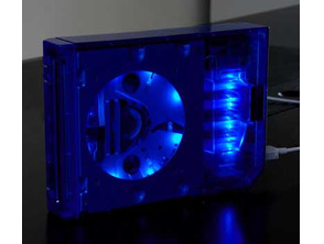 II-Case Crystal Blue with LEDs Wii