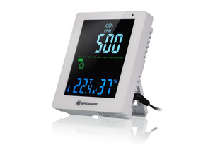 Medidor de CO2 Bresser Smile Monitor Blanco