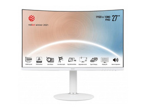 Acquista Monitor MSI Modern MD271CPW 27 '' Curvo Blanco Monitor MSI Modern MD271CPW 27 '' Curvo Blanco