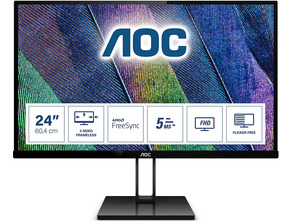 Acquista Monitor Profesional AOC 24V2Q 23,8 " Full HD Negro Monitor Profesional AOC 24V2Q 23,8 " Full HD Negro