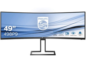 Acquista Monitor Grigio Anorámico Curvo Philips 498P9 48,8 " Negro Multimediale Monitor Grigio Anorámico Curvo Philips 498P9 48,8 " Negro Multimediale