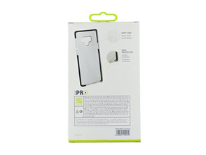 Coperchio in Cristallo Morbido Bump Samsung Galaxy Note 9 bordo nero