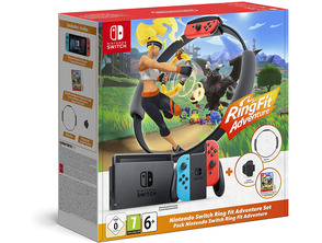 Acquista Nintendo Switch + 2 Mandos Joycon + Ring Fit Adventure (Dettagli) Nintendo Switch + 2 Mandos Joycon + Ring Fit Adventure (Dettagli)
