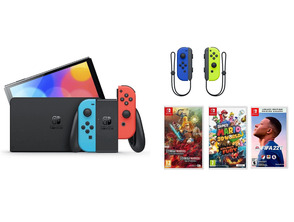 Acquista Nintendo Switch OLED (Neon Azul / Rojo) + 3 Juegos + Joy Con Set (Azul/Amarillo) Nintendo Switch OLED (Neon Azul / Rojo) + 3 Juegos + Joy Con Set (Azul/Amarillo)