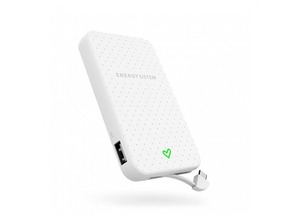 Powerbank Energy System 5000 mAh con cavo integrado Blanco