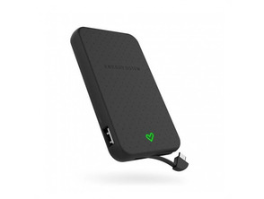 Powerbank Energy System 5000 mAh con cavo integrado Negro