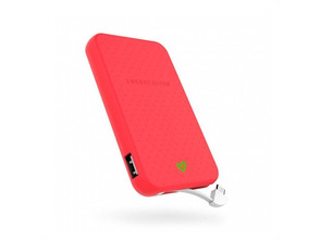Powerbank Energy System 5000 mAh con cavo integrado Rojo