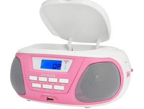 Acquista Radio CD Aiwa Boombox BBTU-300PK Rosa Radio CD Aiwa Boombox BBTU-300PK Rosa