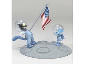 Calcoli itchy e Scratchy nella luna con suono