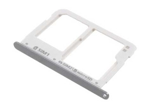 Dual SIM Card Tray for Samsung Galaxy A7 (2016) A7108 - Black