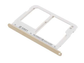 Dual SIM Card Tray for Samsung Galaxy A7 (2016) A7108 - Gold
