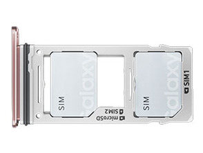 Vassoio scheda DualSIM - Samsung Galaxy S9 / S9 Plus Rose Gold
