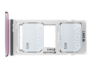Vassoio scheda DualSIM - Samsung Galaxy S9 / S9 Plus Porpora