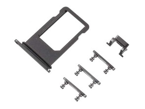 Acquista Vassoio scheda SIM  + Set di Pulsanti Laterali - iPhone 8 Plus Nero Vassoio scheda SIM  + Set di Pulsanti Laterali - iPhone 8 Plus Nero