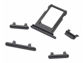Vassoio scheda SIM  + Set di Pulsanti Laterali  - iPhone X Nero