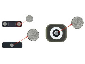 Acquista Button Gasket Kits for iPhone 5G/5C/5S/SE Button Gasket Kits for iPhone 5G/5C/5S/SE