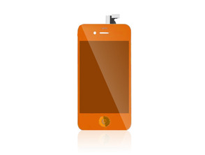 Full Screen for iPhone 4 Metallic Red