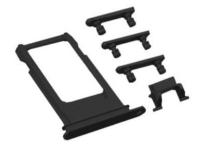 Acquista Vassoio scheda SIM  + Set di Pulsanti Laterali iPhone 7 Yet Black Vassoio scheda SIM  + Set di Pulsanti Laterali iPhone 7 Yet Black