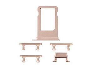 Acquista Vassoio scheda SIM  + Set di Pulsanti Laterali - iPhone 8 Oro Vassoio scheda SIM  + Set di Pulsanti Laterali - iPhone 8 Oro
