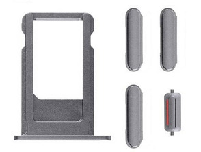 Acquista SIM Card Tray and Side Buttons Set for iPhone 6S Space Grey SIM Card Tray and Side Buttons Set for iPhone 6S Space Grey