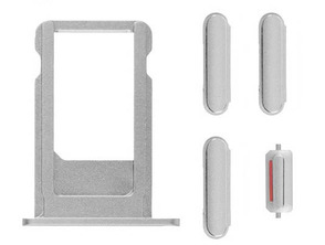 SIM Card Tray and Side Buttons Set for iPhone 6S Silver