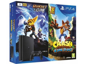 SONY PS4 1TB SL Crash bandicoot n.sane trilogia + ratchet & clandestine