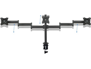 Acquista Soporte 3 monitores TooQ DB1327TN-B Negro Soporte 3 monitores TooQ DB1327TN-B Negro