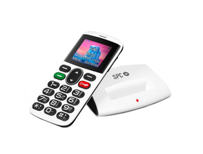SPC Symphony Telefono Mobile BT FM + Dock Blanco