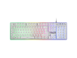 Teclado Gaming SemiMecánico Mars Gaming MK220ES / Blanco