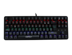 Teclado Keep Out F105 Gaming Mecánico RGB Negro