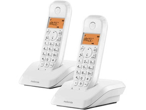 Acquista Teléfono Inalámbrico DECT Digital Motorola S1202 Duo Blanco Teléfono Inalámbrico DECT Digital Motorola S1202 Duo Blanco