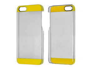 Transparent Plastic Case for iPhone 5/5S Yellow